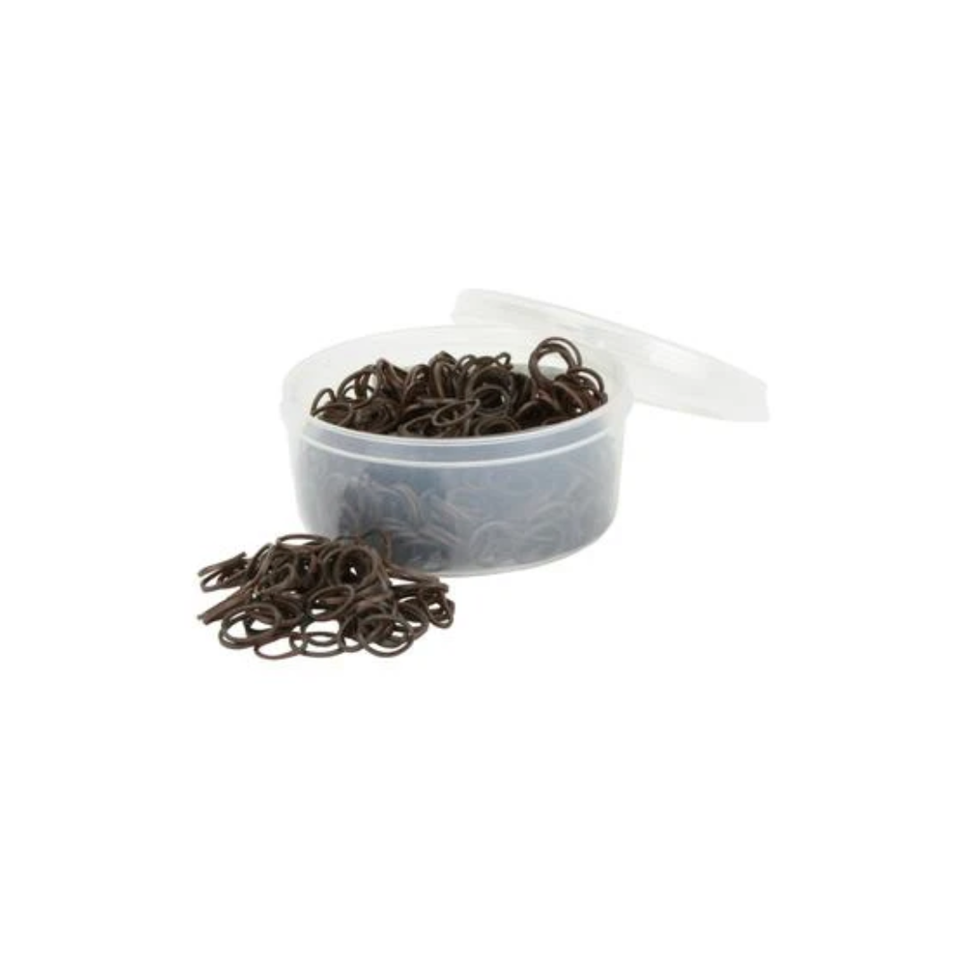 Boxed Rubber Bands Brown