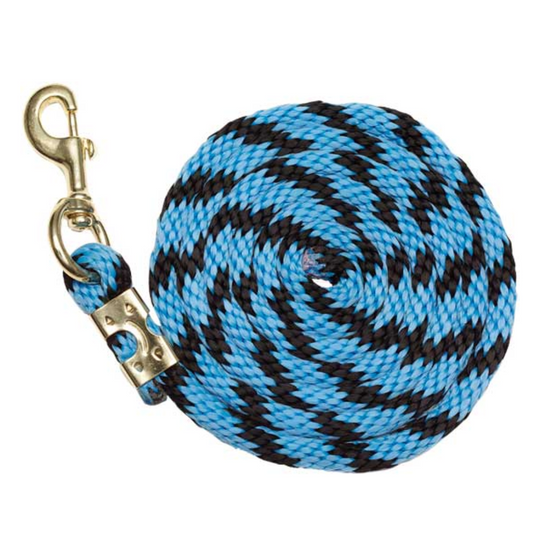 Braided Nylon Lead Black & Blue