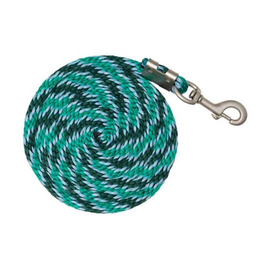 Braided Nylon Lead Green & Light Blue