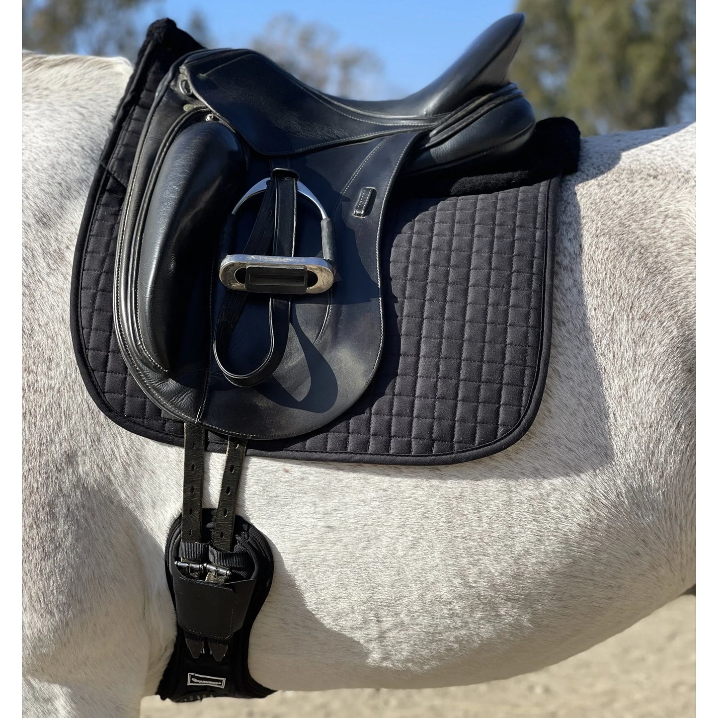 Majyk Equipe Dressage Pad Correction with Impact Shims Black with Black