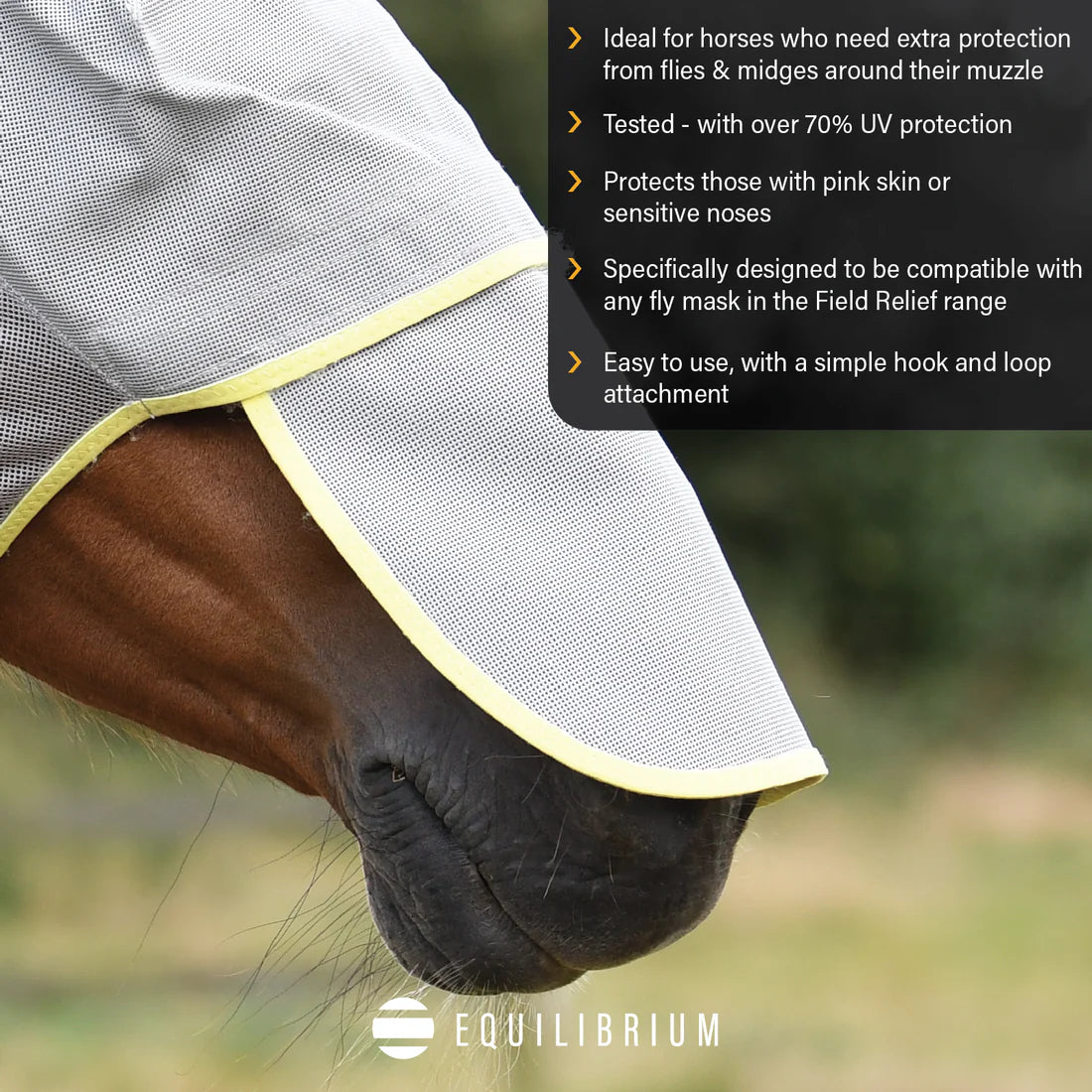 Equilibrium Field Relief Detachable Nose Piece Grey with Yellow