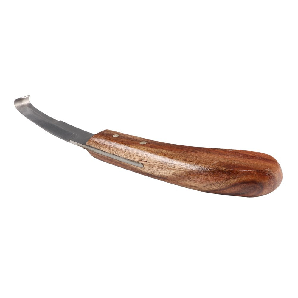 Professional Hoof Knife Double Edge with Wood Handle