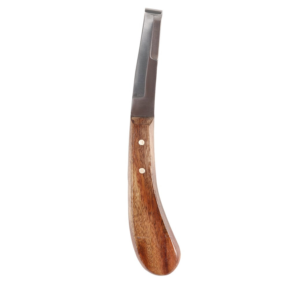 Professional Hoof Knife Double Edge with Wood Handle