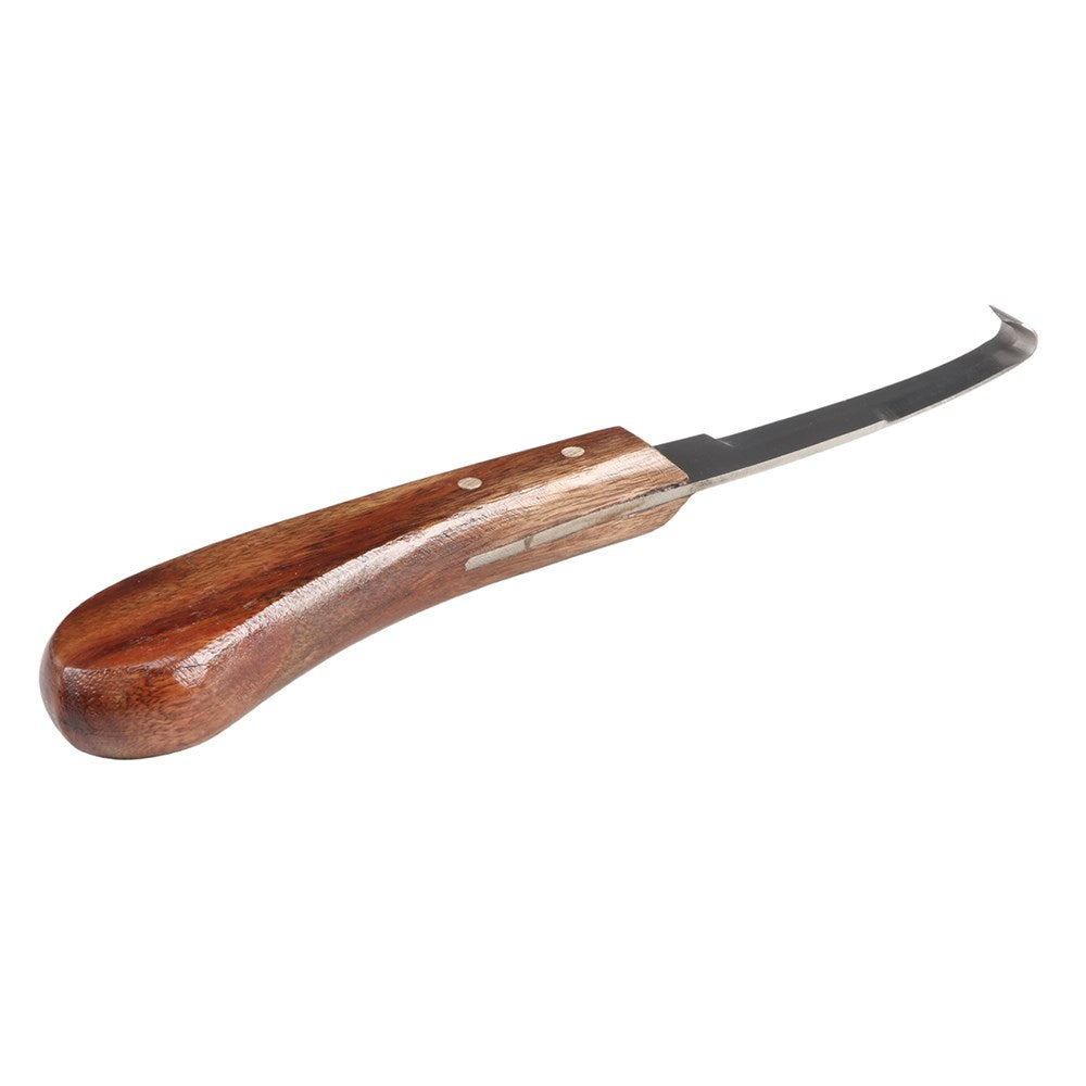Professional Hoof Knife Double Edge with Wood Handle