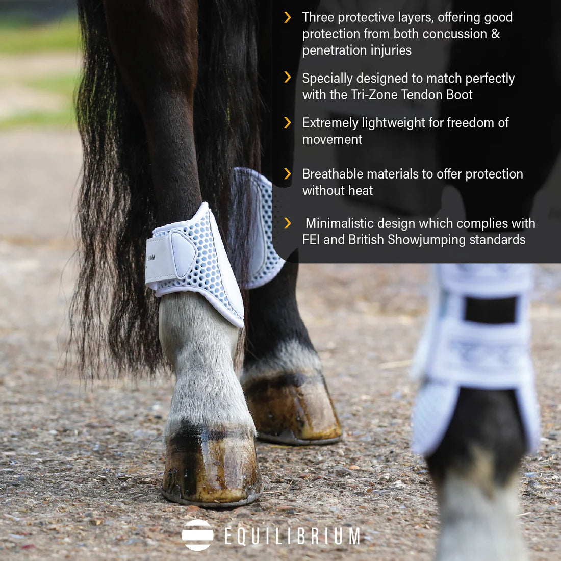 Tri-Zone Fetlock Boots Black