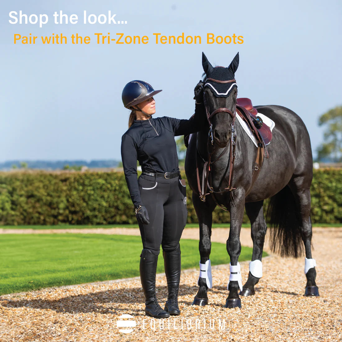 Tri-Zone Fetlock Boots White