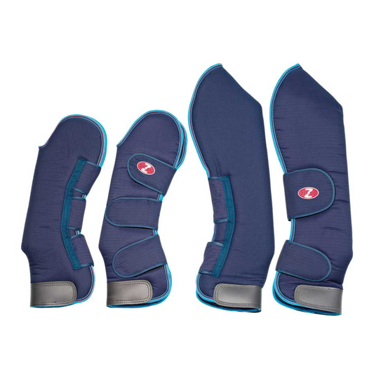 Float Boots Defender Navy Blue & Red