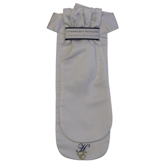 Huntington Stock Tie w/Crystals Navy Trim