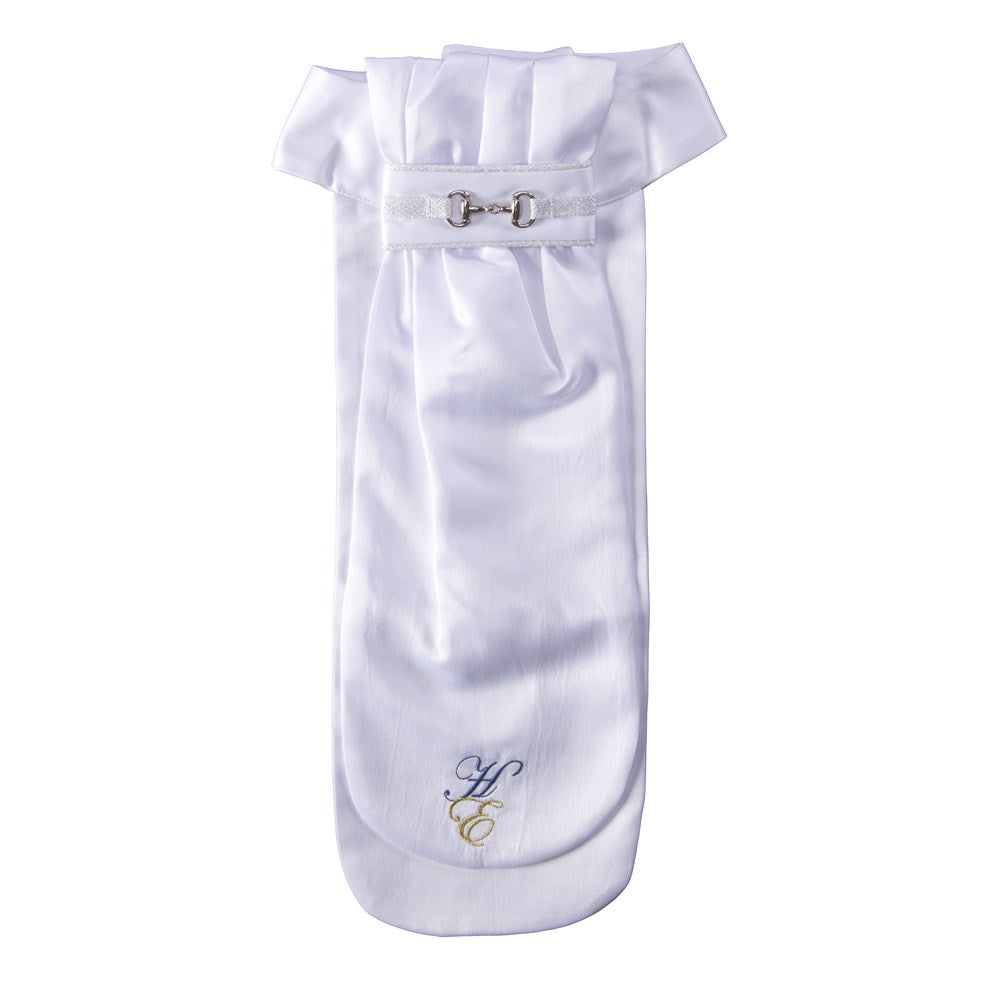Huntington Stock Tie Snaffle Bit White