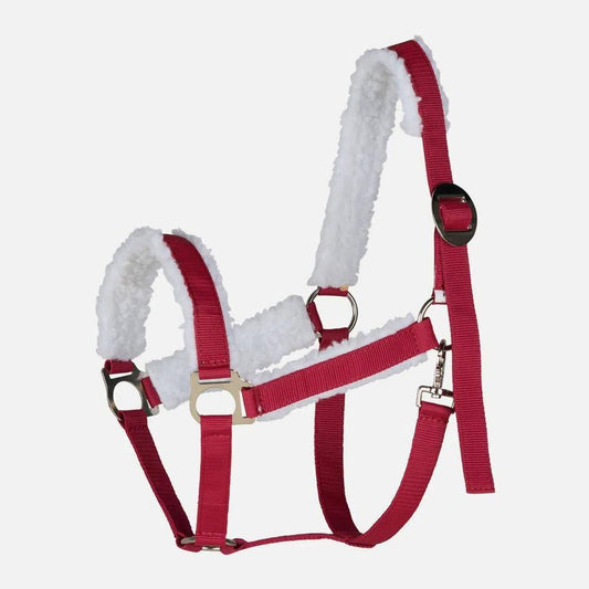 Horze Christmas Halter Plain Red