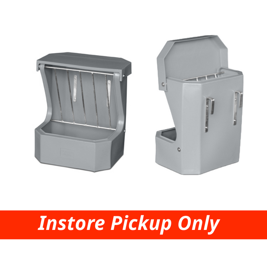 Hay Rack & Feeder with Lid Grey