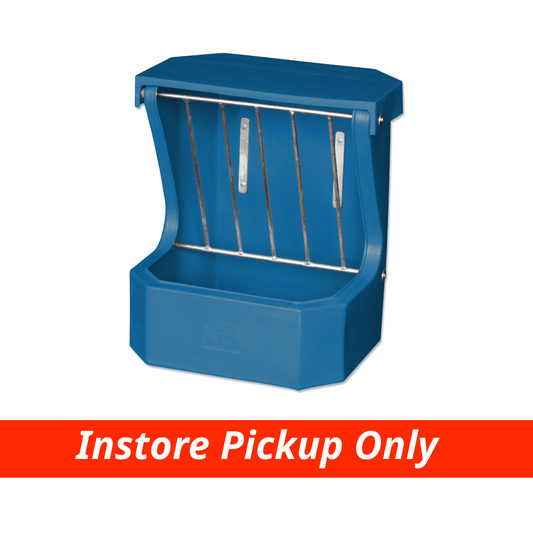 Hay Rack & Feeder with Lid Blue