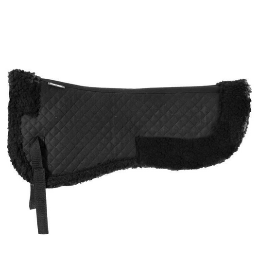 Horze Imitation Faux Fur Pad Black