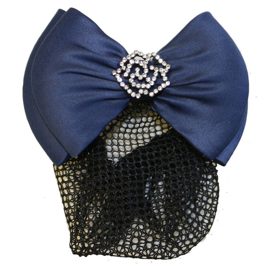 Huntington Rose Crystal Show Bow Navy