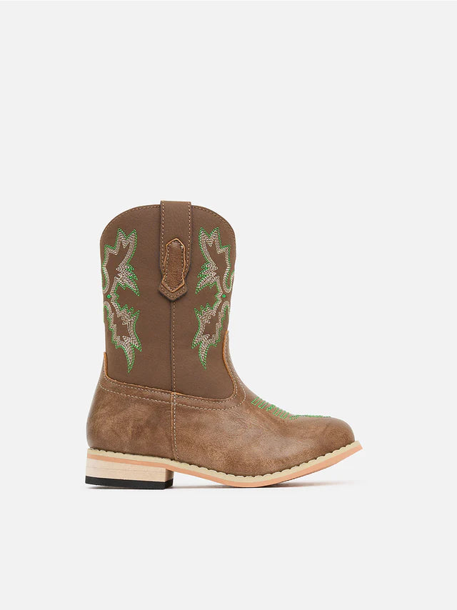 Baxter Junior Western Emerald Green Boots