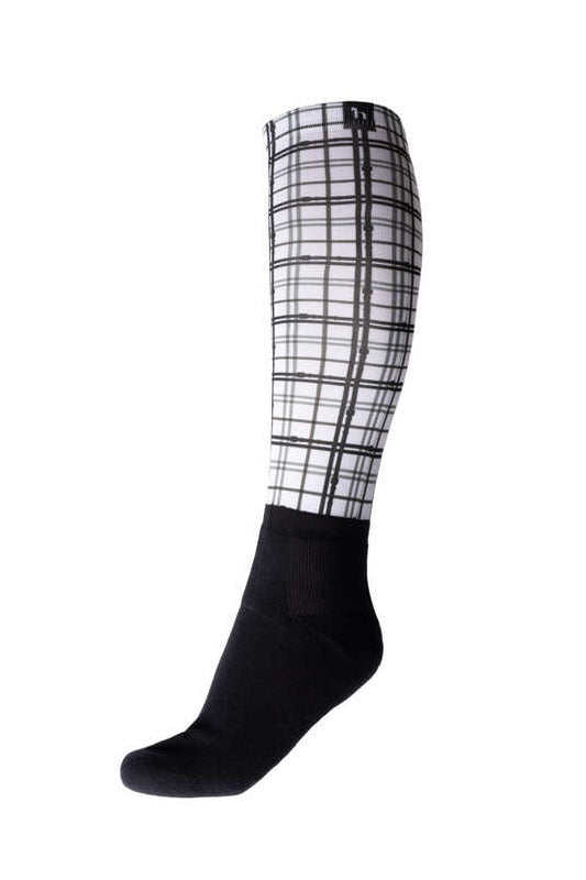Horze Ivy Socks Checked White