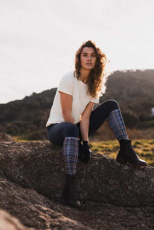 Horze Ivy Socks Checked Print