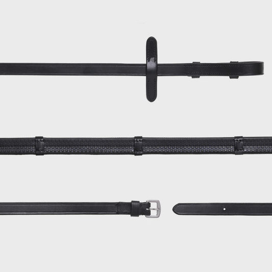 Lumiere Leather & Rubber Grip Reins Flat