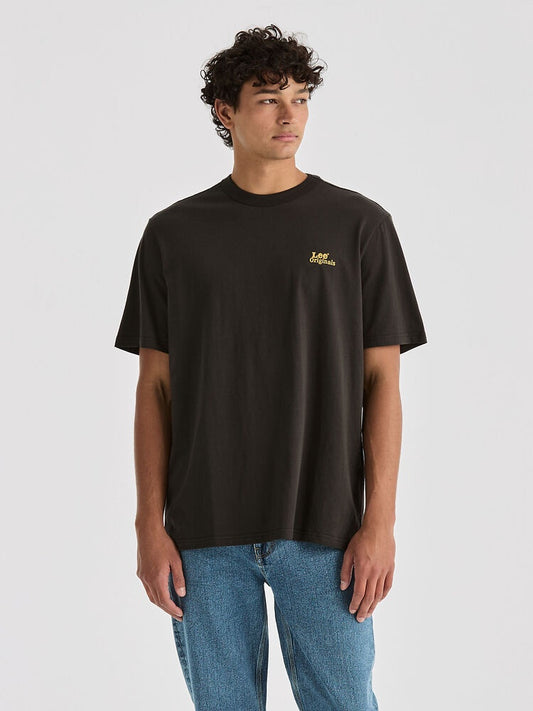 Lee Riders Relaxed Original Mens Tee Worn Black
