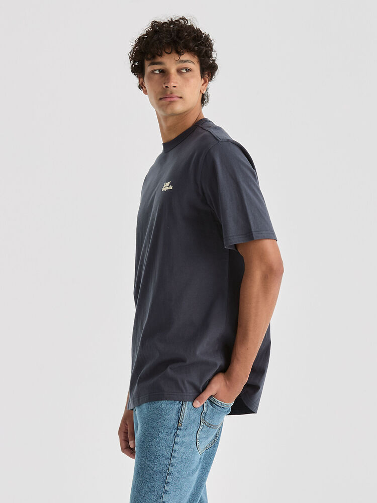 Lee Riders Relaxed Original Mens Tee Washed Navy
