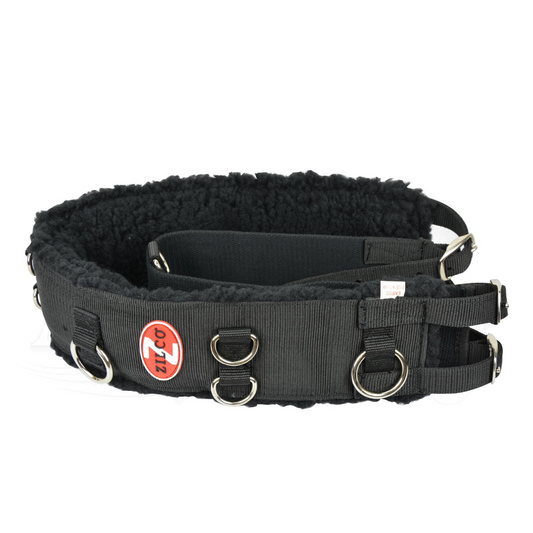 Lunge Roller Fleece and Girth Black