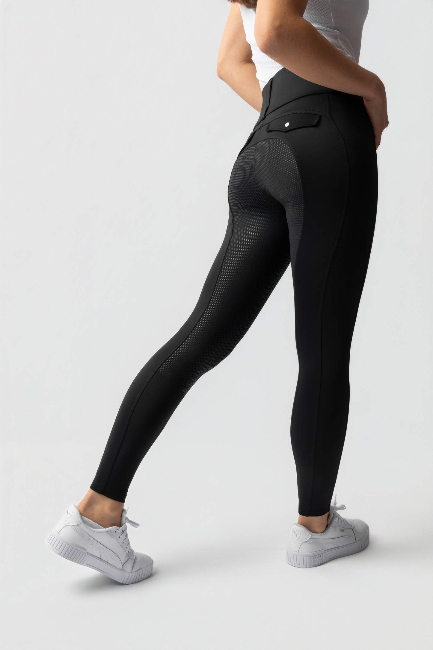 Horze Anya Full Grip Riding Tights Black
