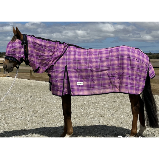 Mesh Shadecloth Combo with Bonus Fly Mask Pink