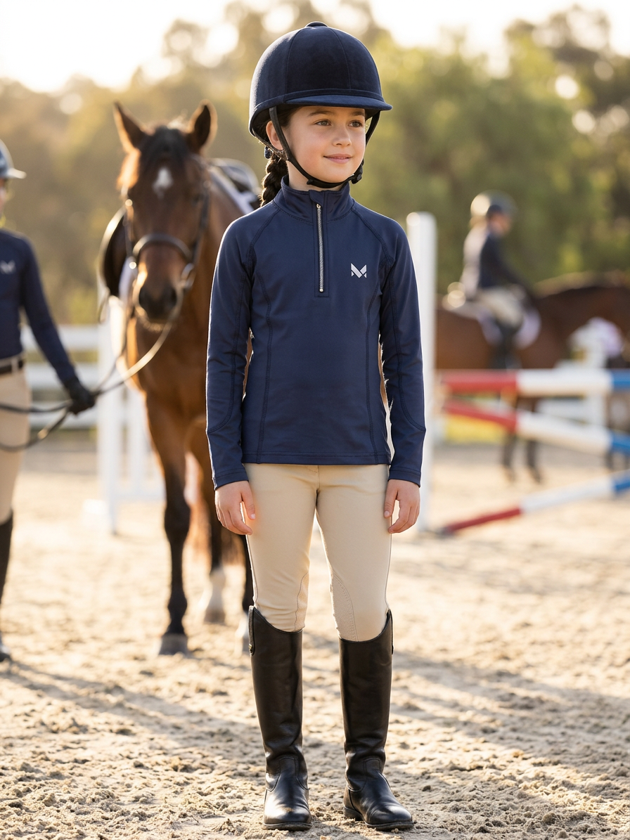 Mia Jee's Horse Long Sleeve Kids Shirt