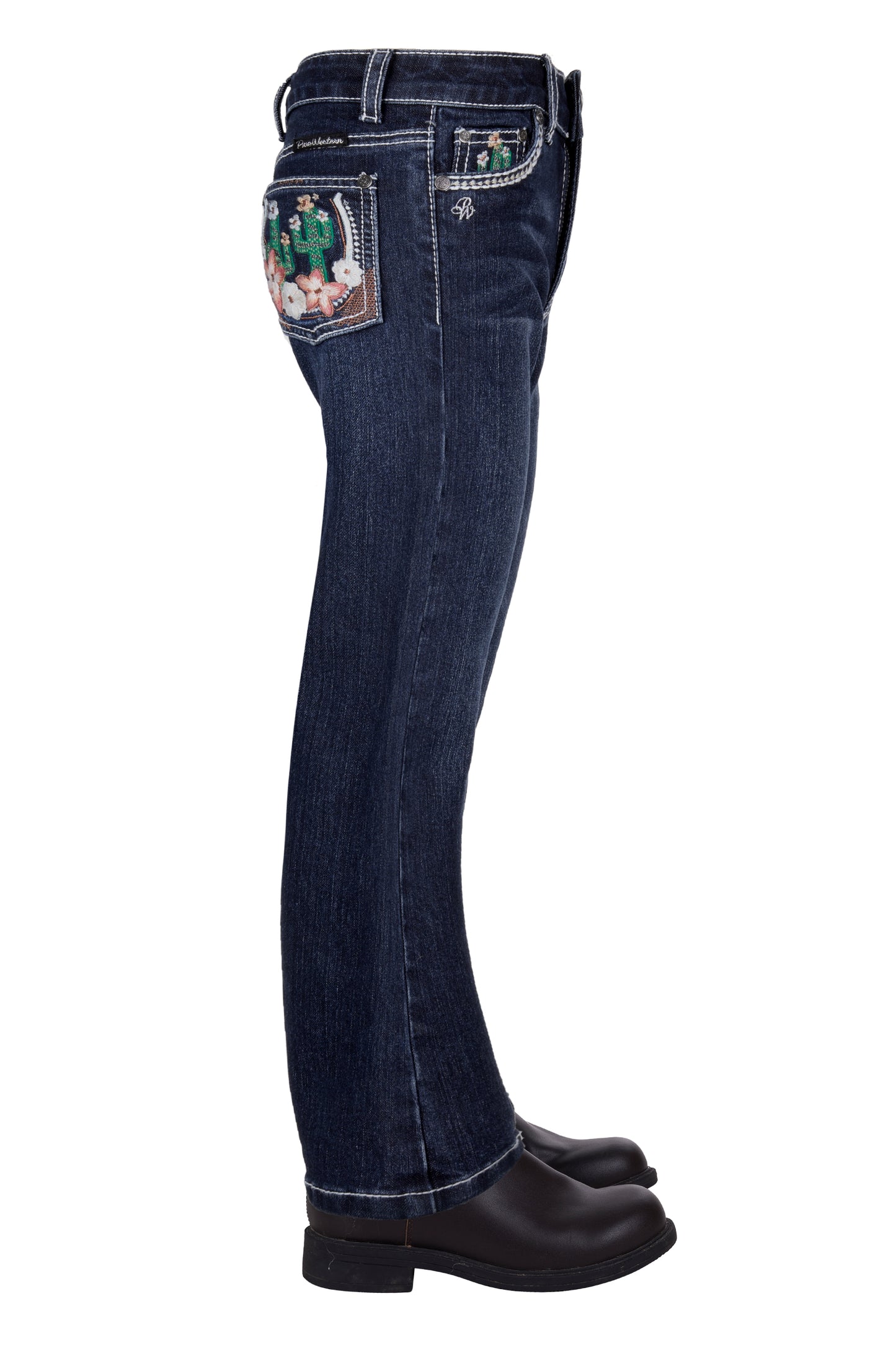 Pure Western Girls Zoe Boot Cut Jeans Midnight