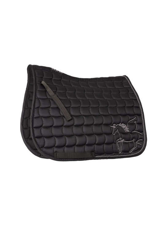 Horze Pegasus Pony Saddle Pad Caviar Black