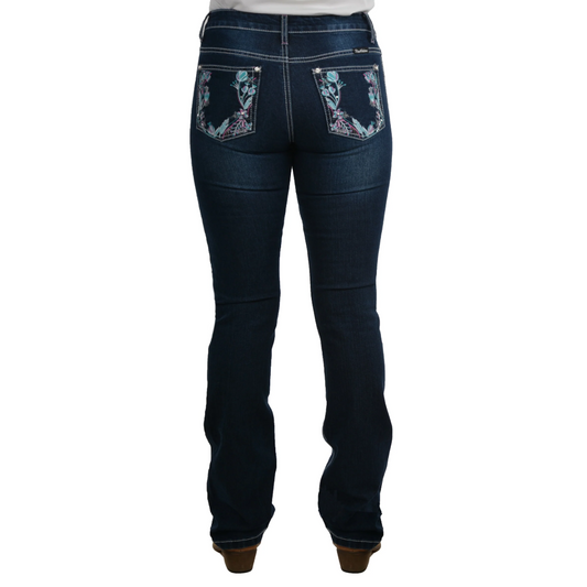 Pure Western Madison Bootcut Ladies Jeans Midnight