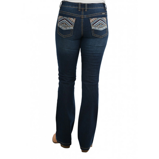 Pure Western Martina Bootcut Ladies Jean Darkest Night