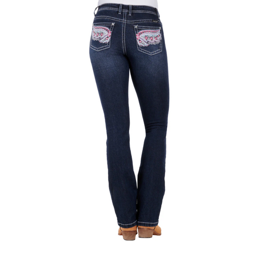 Pure Western Odelia Boot Cut Ladies Jean Darkest Night