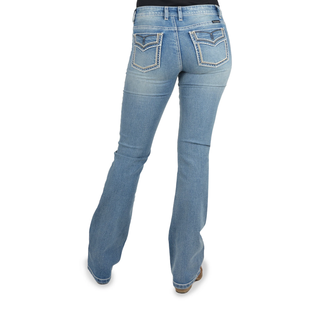 Pure Western Veronica Bootcut Ladies Jean Moonshine