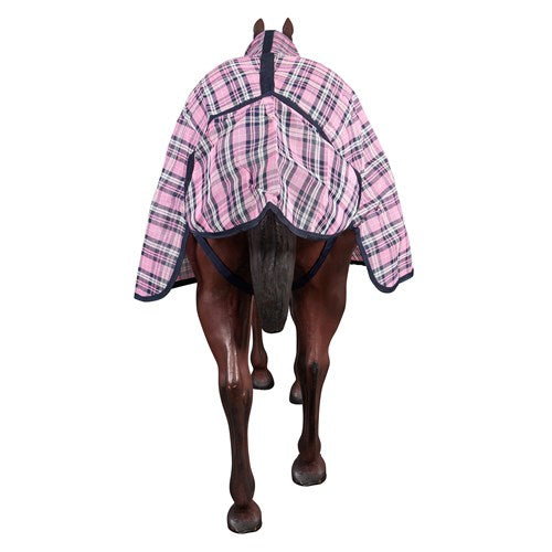 PVC Shade Mesh Horse Rug Combo Pink & Navy