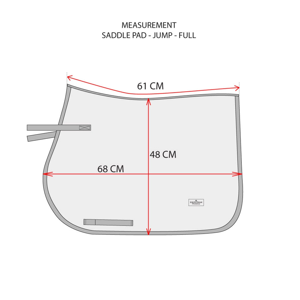 Equestrian Stockholm Jumping Pad Grenadine
