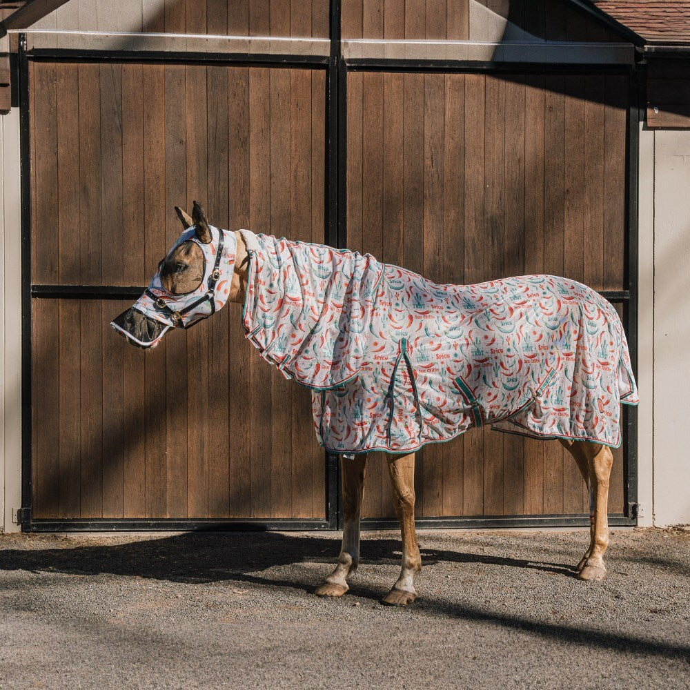 Lycra Pull On Flay Mask w/Shirt Hot to Trot