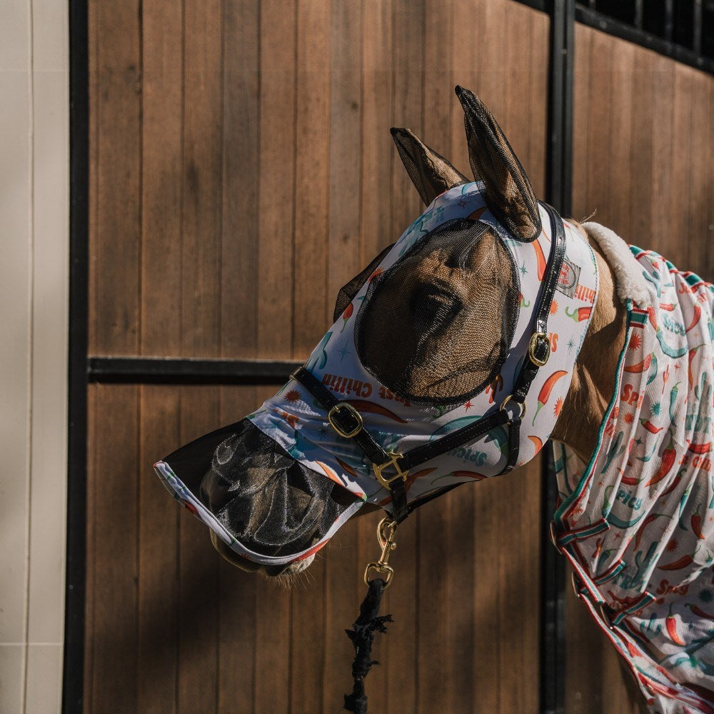 Lycra Pull On Flay Mask w/Shirt Hot to Trot
