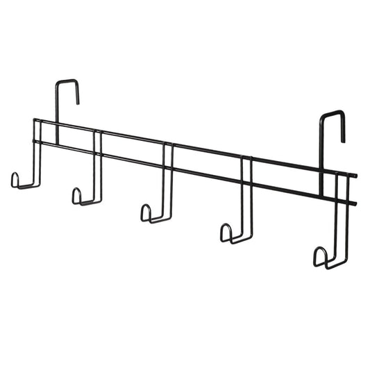 Five Hook Tack Rack Black