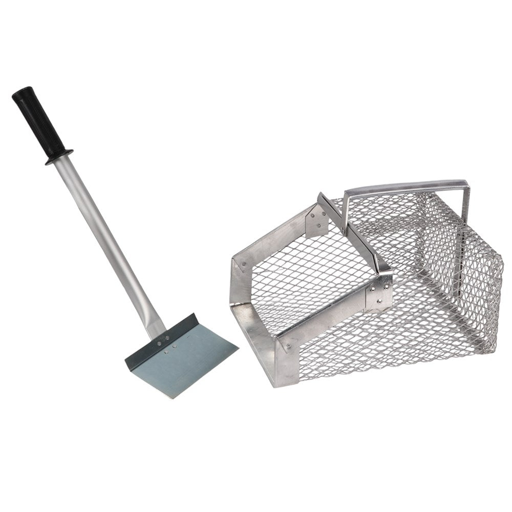 Manure Scoop Mesh with Scraper Long Deluxe