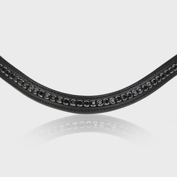 Lumiere Black Swarovski Browband