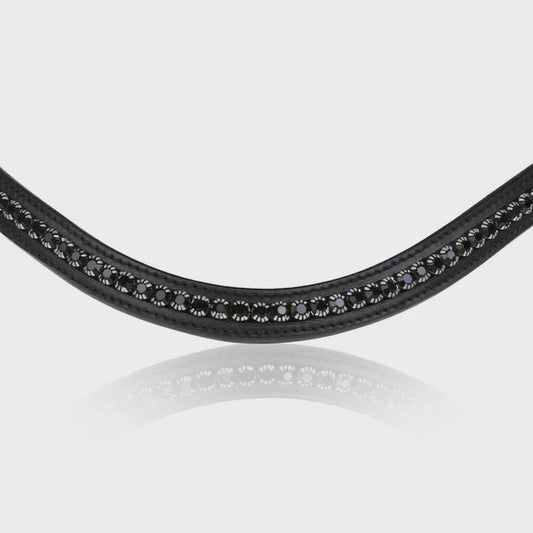 Lumiere Black Swarovski Browband