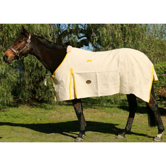 Showcraft Gold Canvas Ripstop Rug Cream Check
