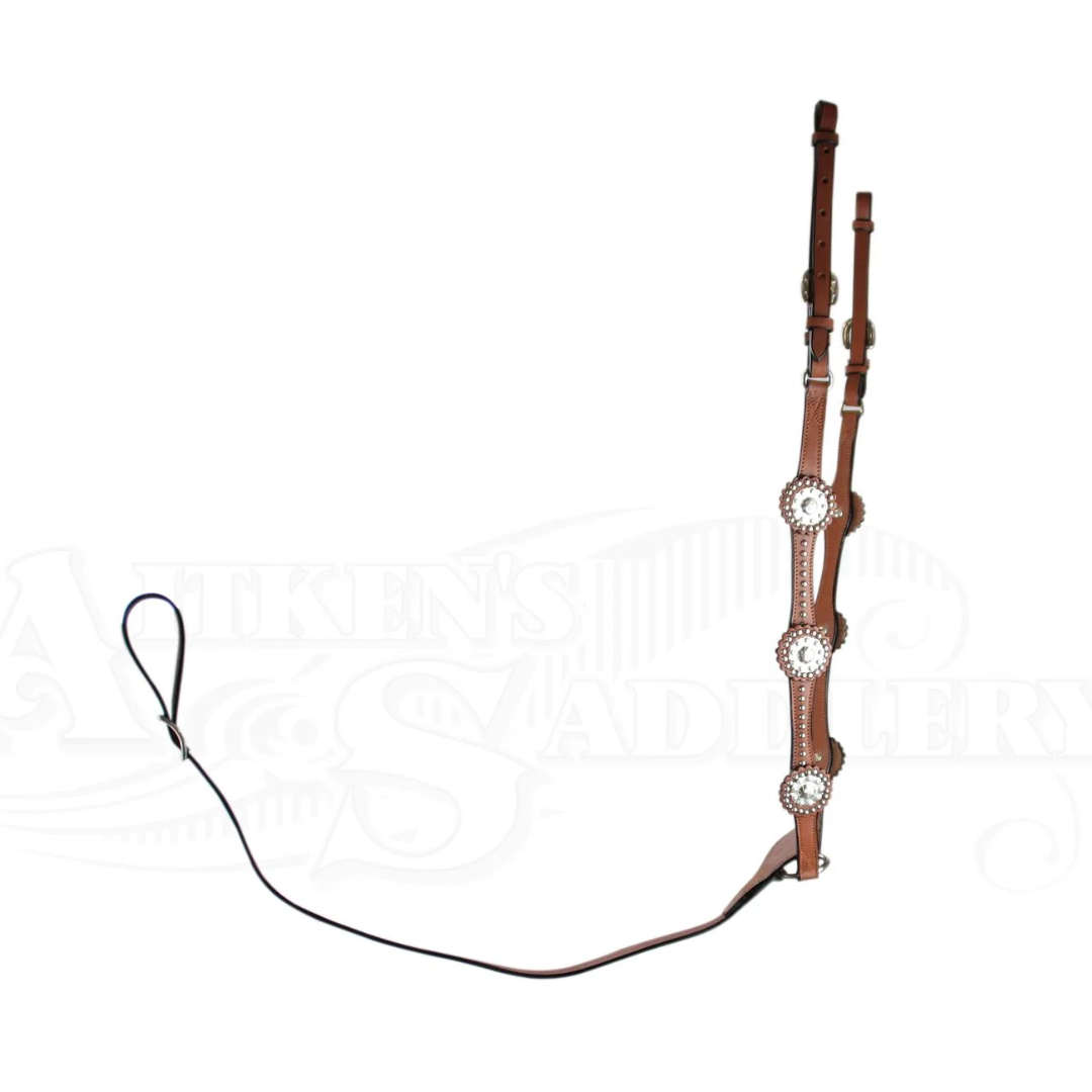 Silver Stud Breastplate Tan