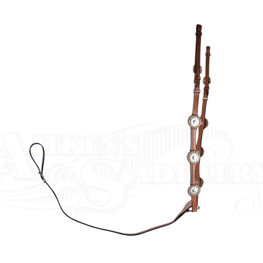 Silver Stud Breastplate Tan