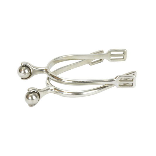 Spurs with solid Roller Ball Silver