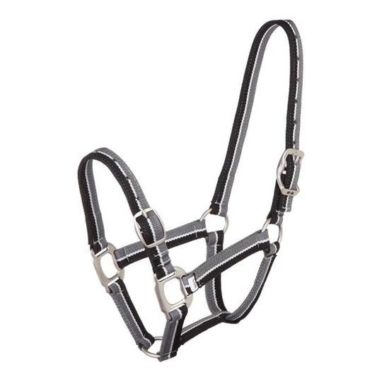 Striped Halter Black & Grey