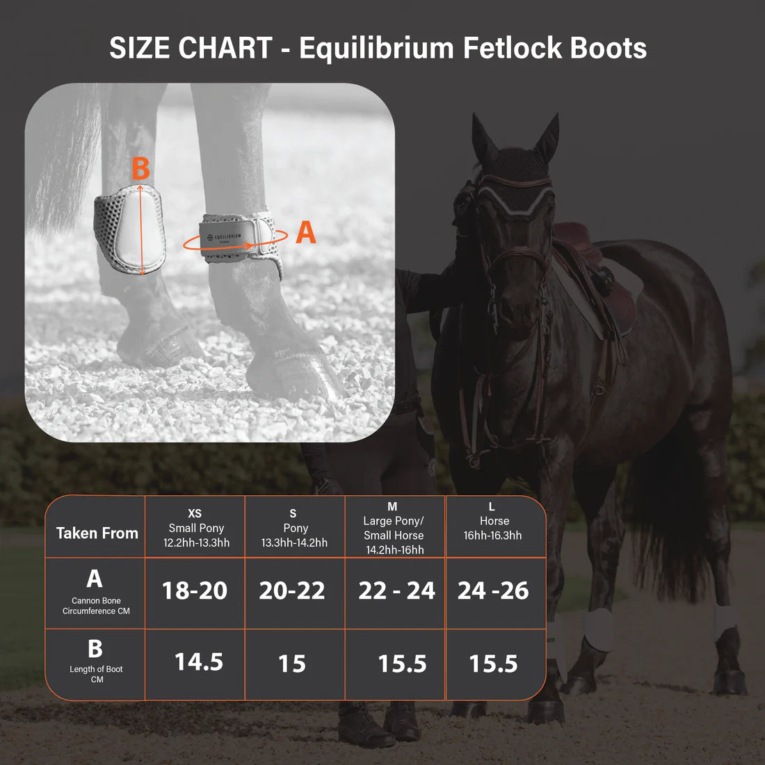 Tri-Zone Fetlock Boots Black