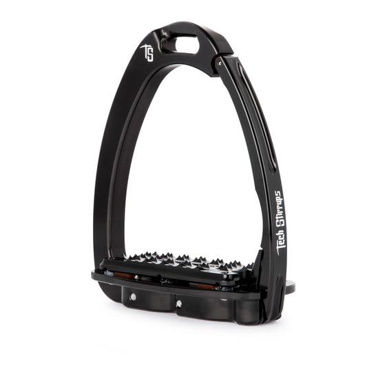 Tech Stirrup Venice Dressage Plus Black with Black