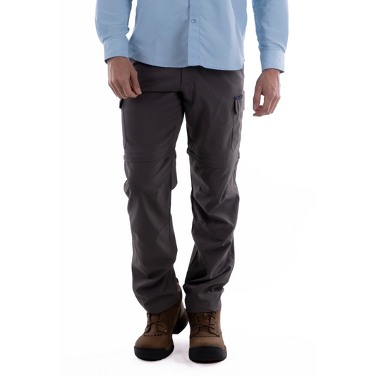 Thomas Cook Kombi Mens Zip Off Pants Charcoal